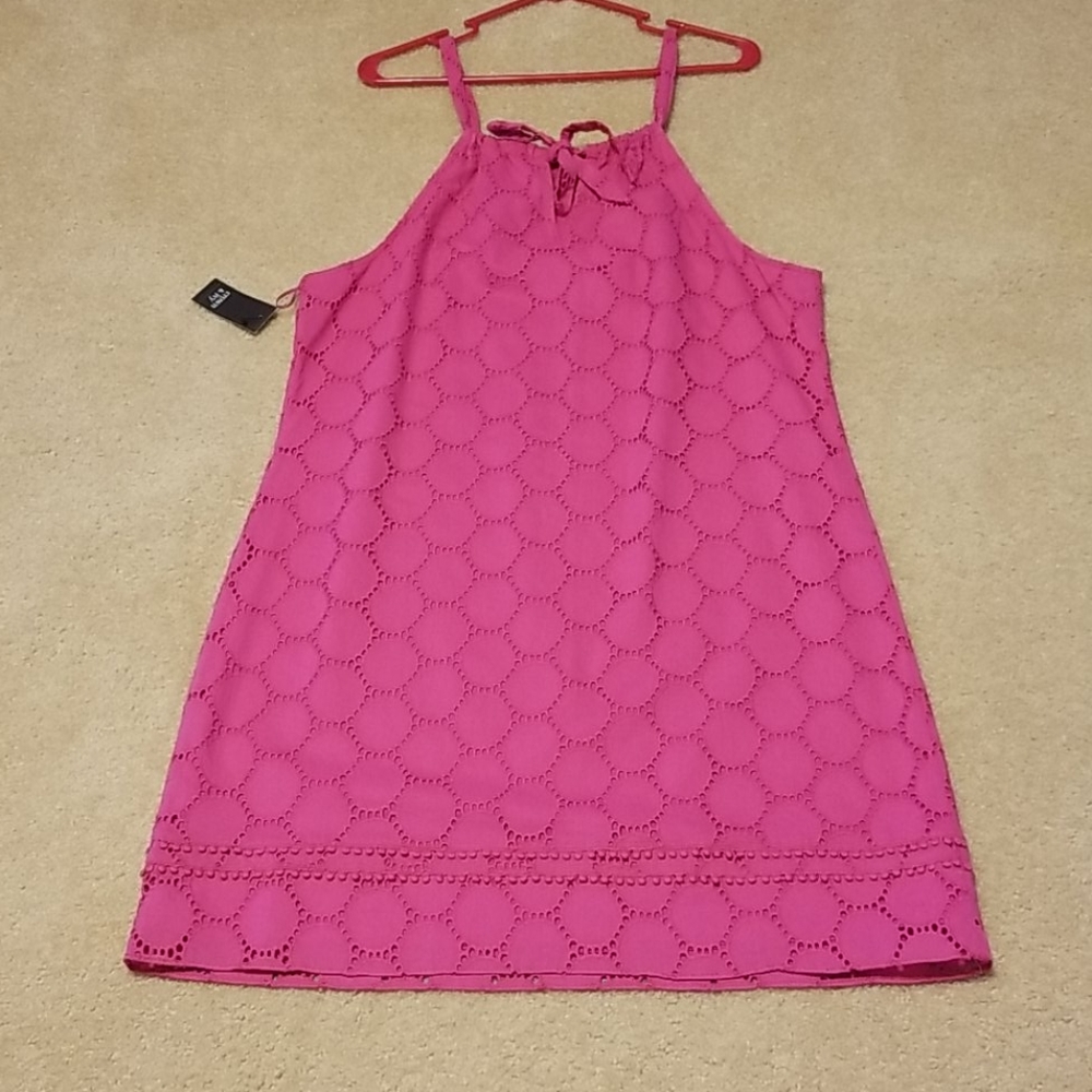 Pink Eyelet Sundress